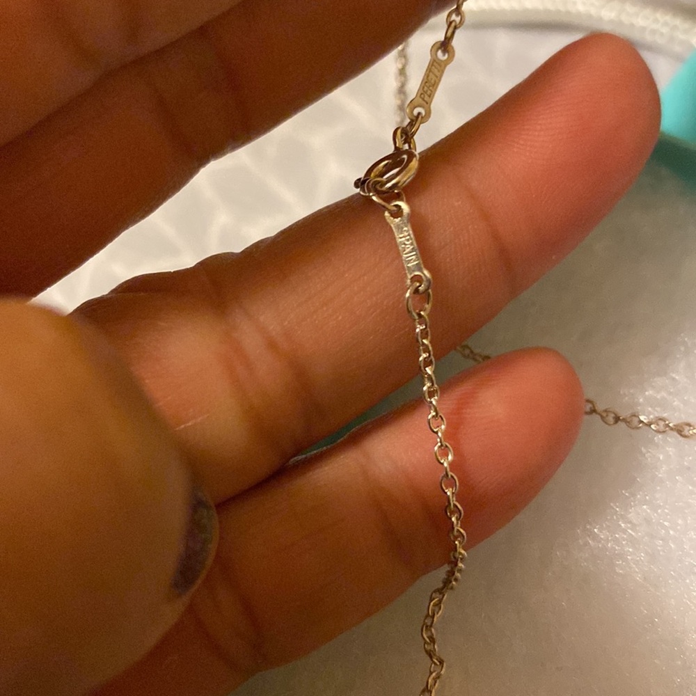 Authentic Tiffany by Elsa Peretti 16” sliver necklace with gift boxes included - Picture 3 of 4